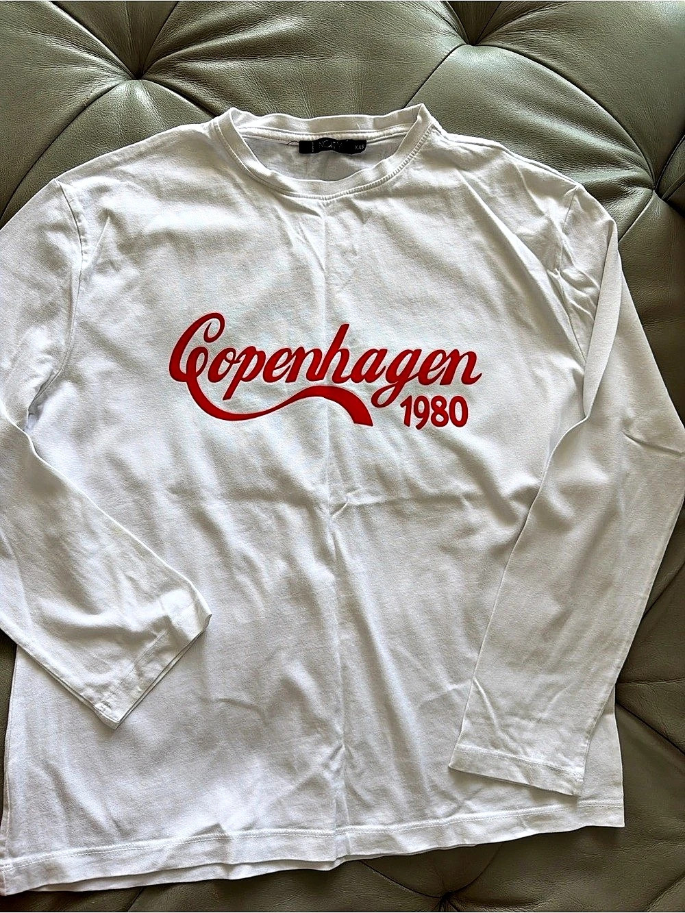 City Copenhagen 1980 Long Sleeve Graphic Tee in White